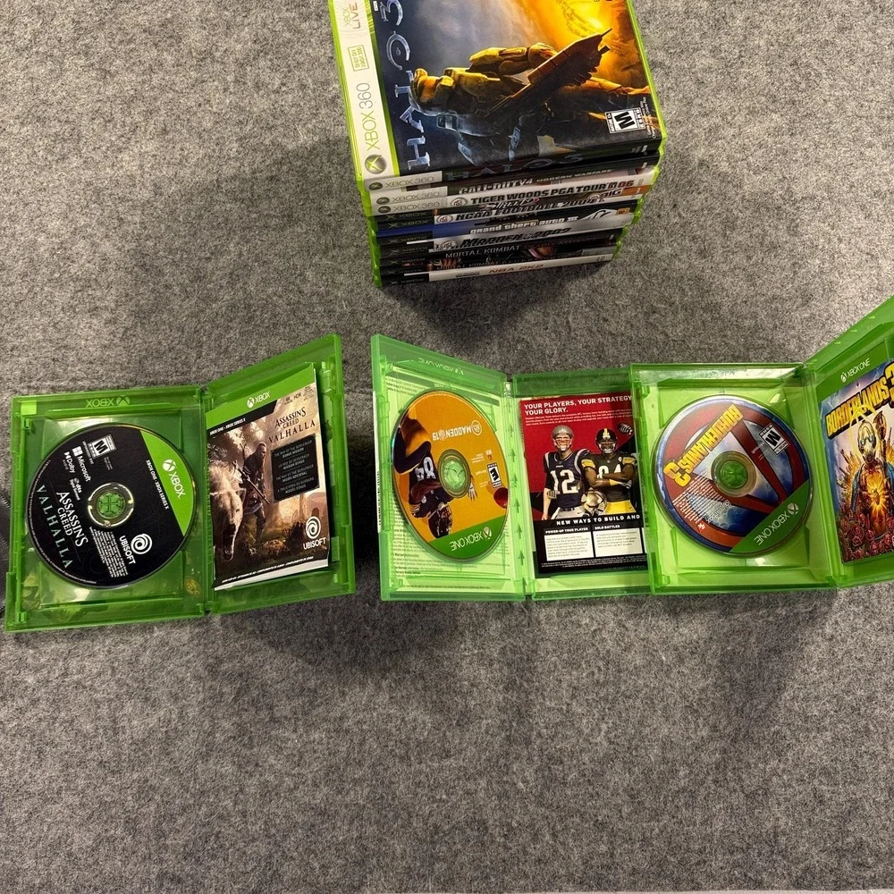 Microsoft Xbox Lot 16 Games Xbox One 360 Original COD Halo GTA Madden NBA UNTEST